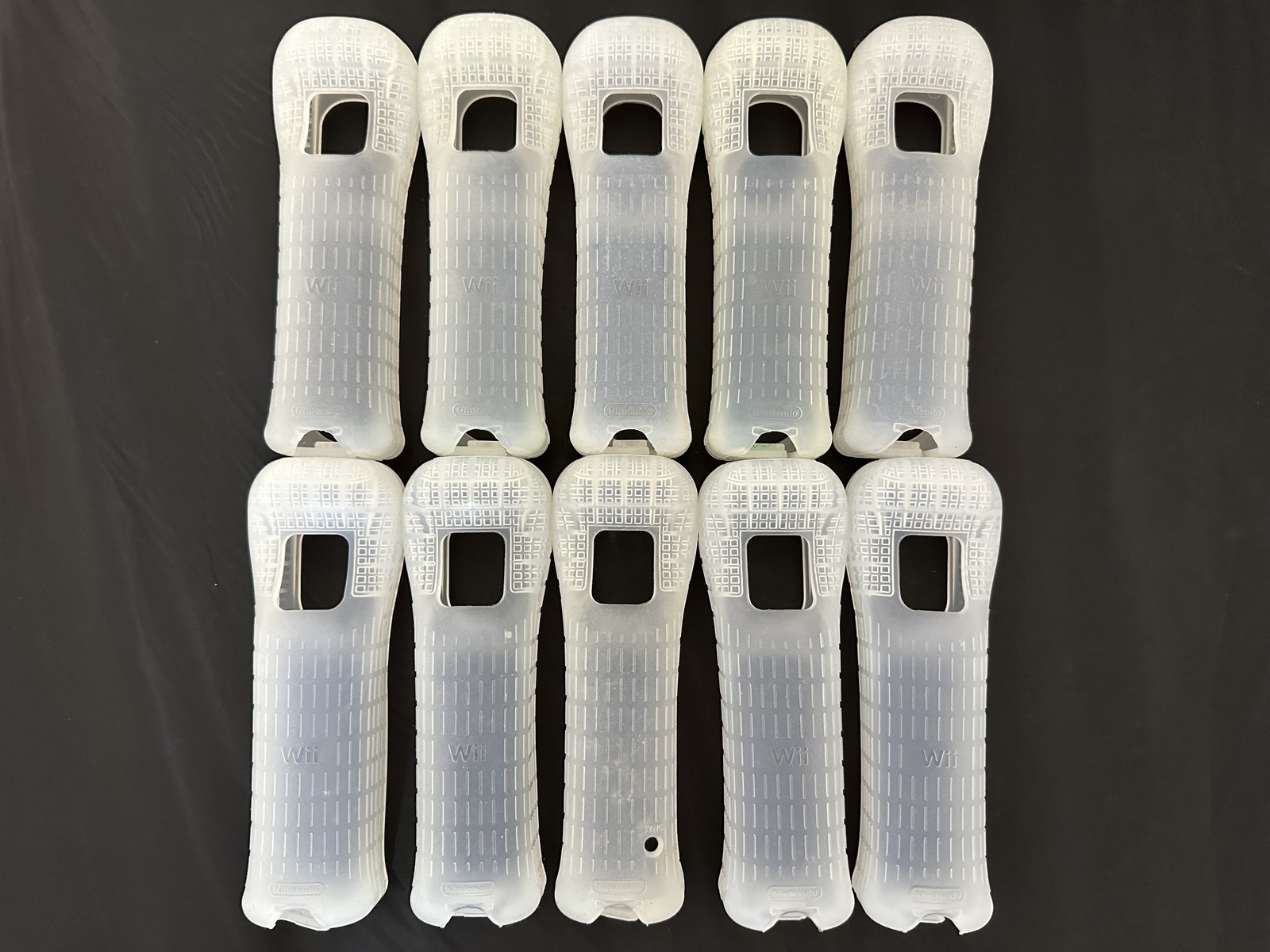 Lot Of 10 Silicone Skin Covers For Wii Remote Controller Protective Clear