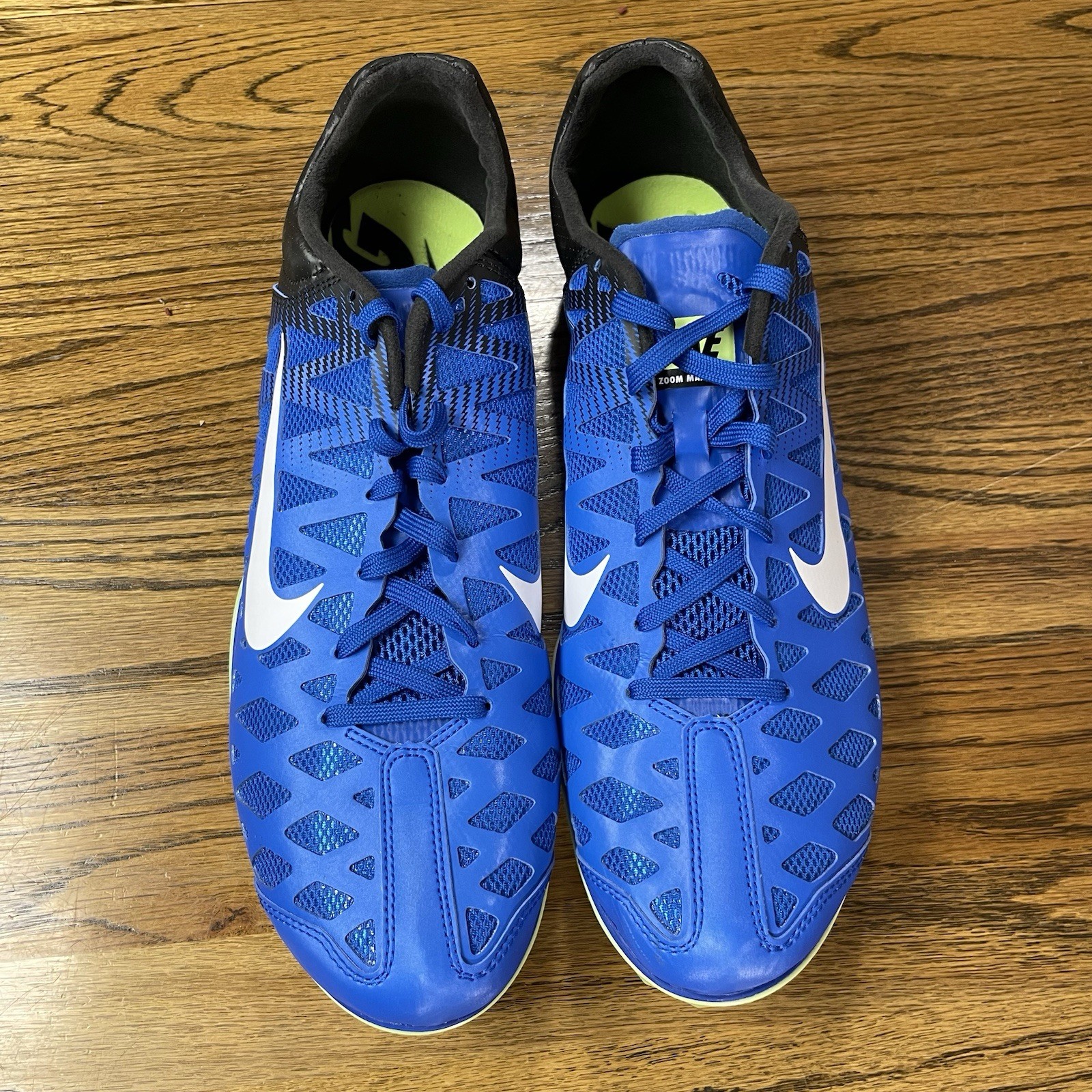 Nike Zoom Maxcat 4 Track Shoes Hyper Cobalt Blue Black 549150-413 Mens Size 12