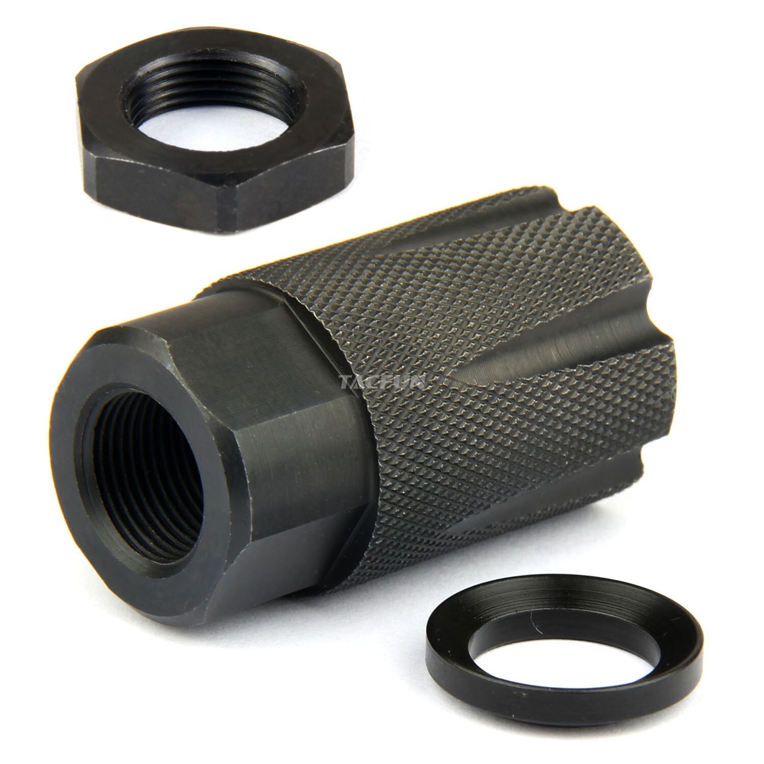 NEW! Compact Low Concussion 1/2x28 Muzzle Brake Compensator 9MM
