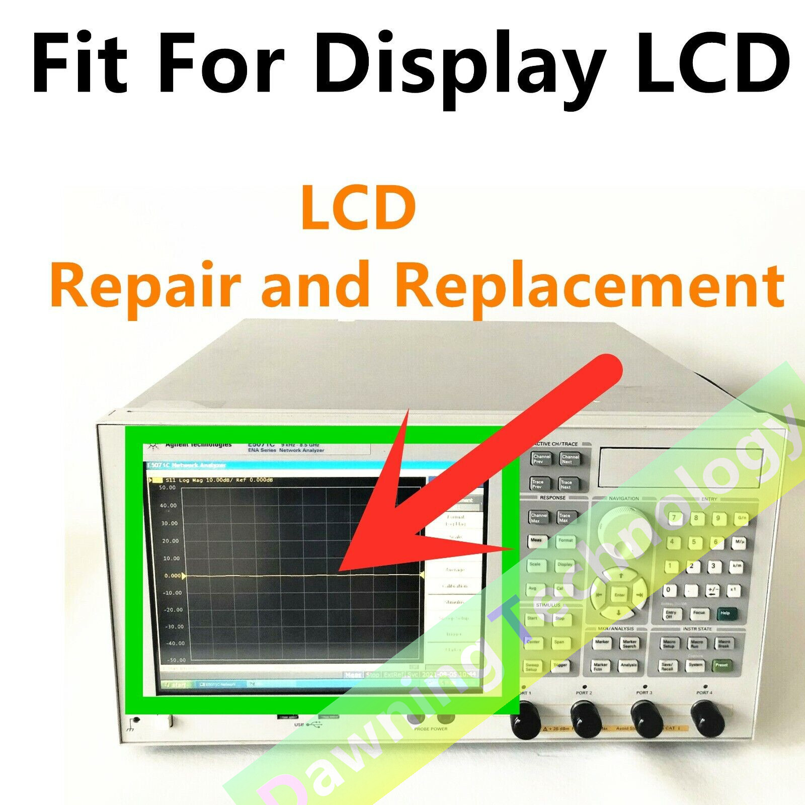 LCD With Touch digitizer Fit For Agilent E5070A E5071A Network Analyzer Display