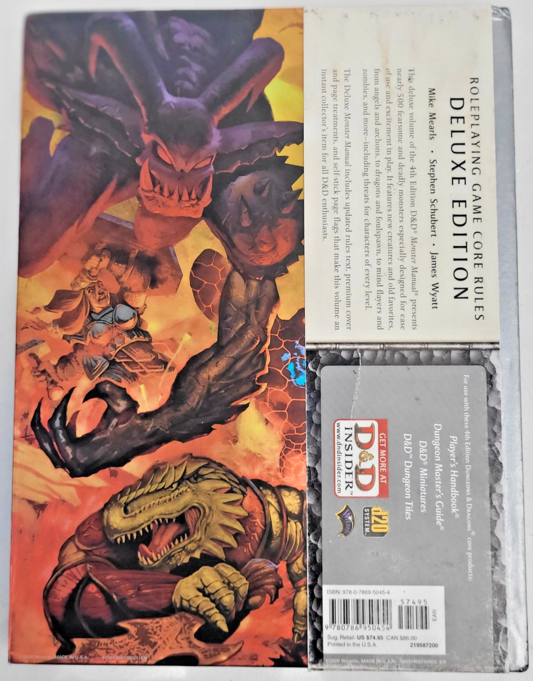 Deluxe Monster Manual. Dungeons & Dragons 4th Edition. EX