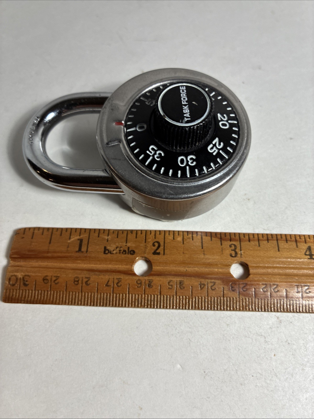 Task Force 1-7/8 in Wide Combination Padlock with Three Digit Combination