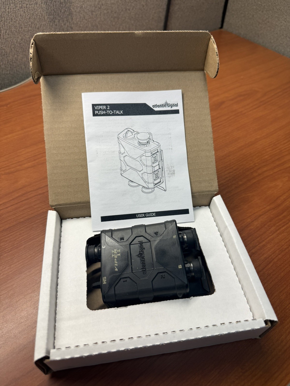 Atlantic Signal VIPER II PN PTT.VP2.5C Push To Talk Dual Radio Chat, Molle