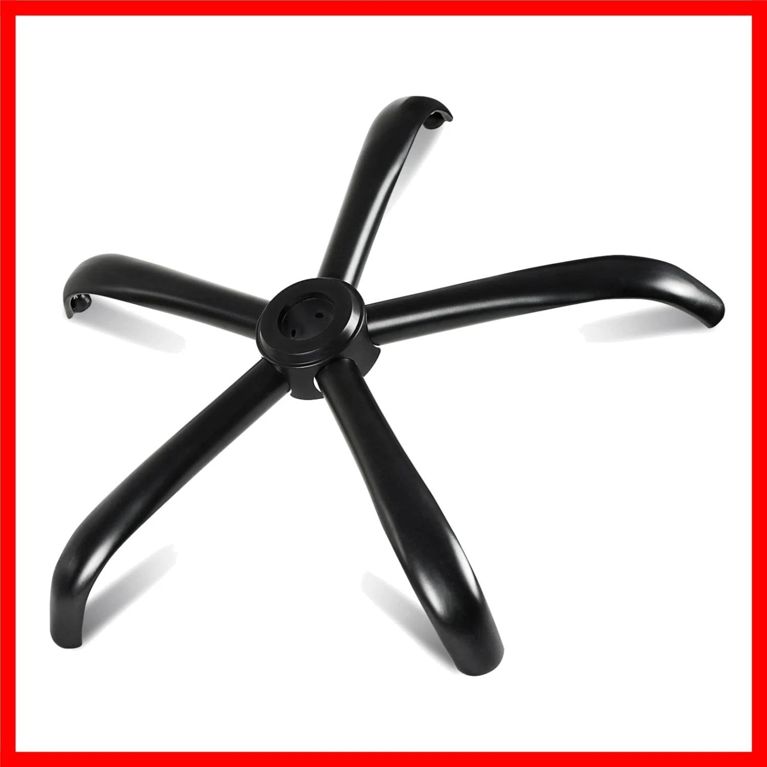 Heavy-Duty Office Chair Base - Supports 2500 Lbs, Easy Install, Matte Black