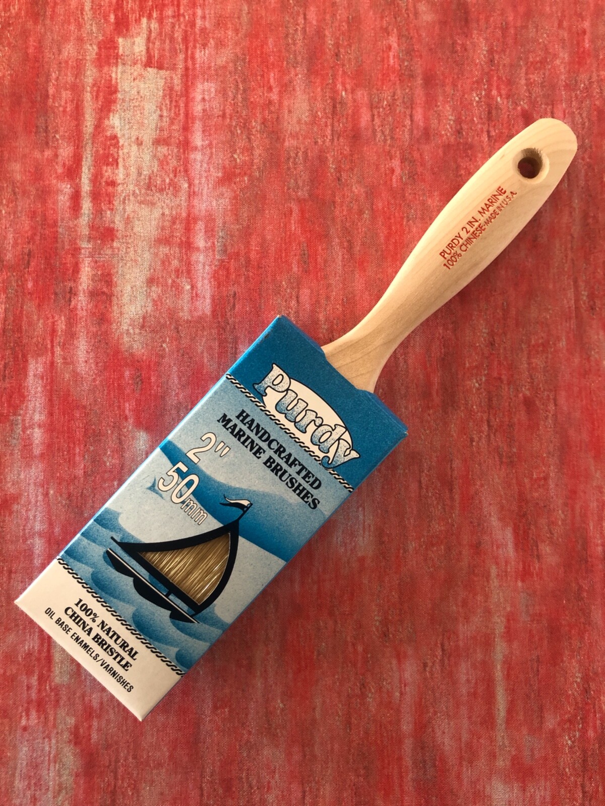 Purdy 2" Natural China Bristle Marine Paint Brush Oil Based Paint Made in USA