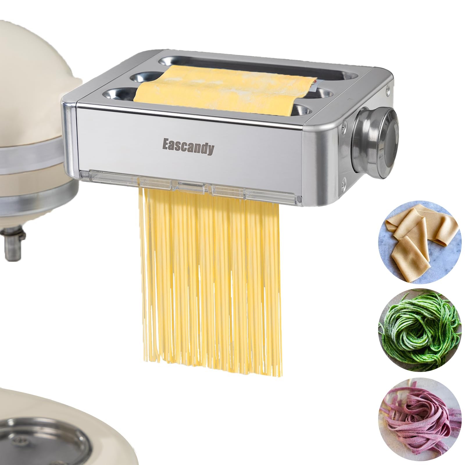 All Metal 3-in-1 Pasta Maker Attachment for KitchenAid