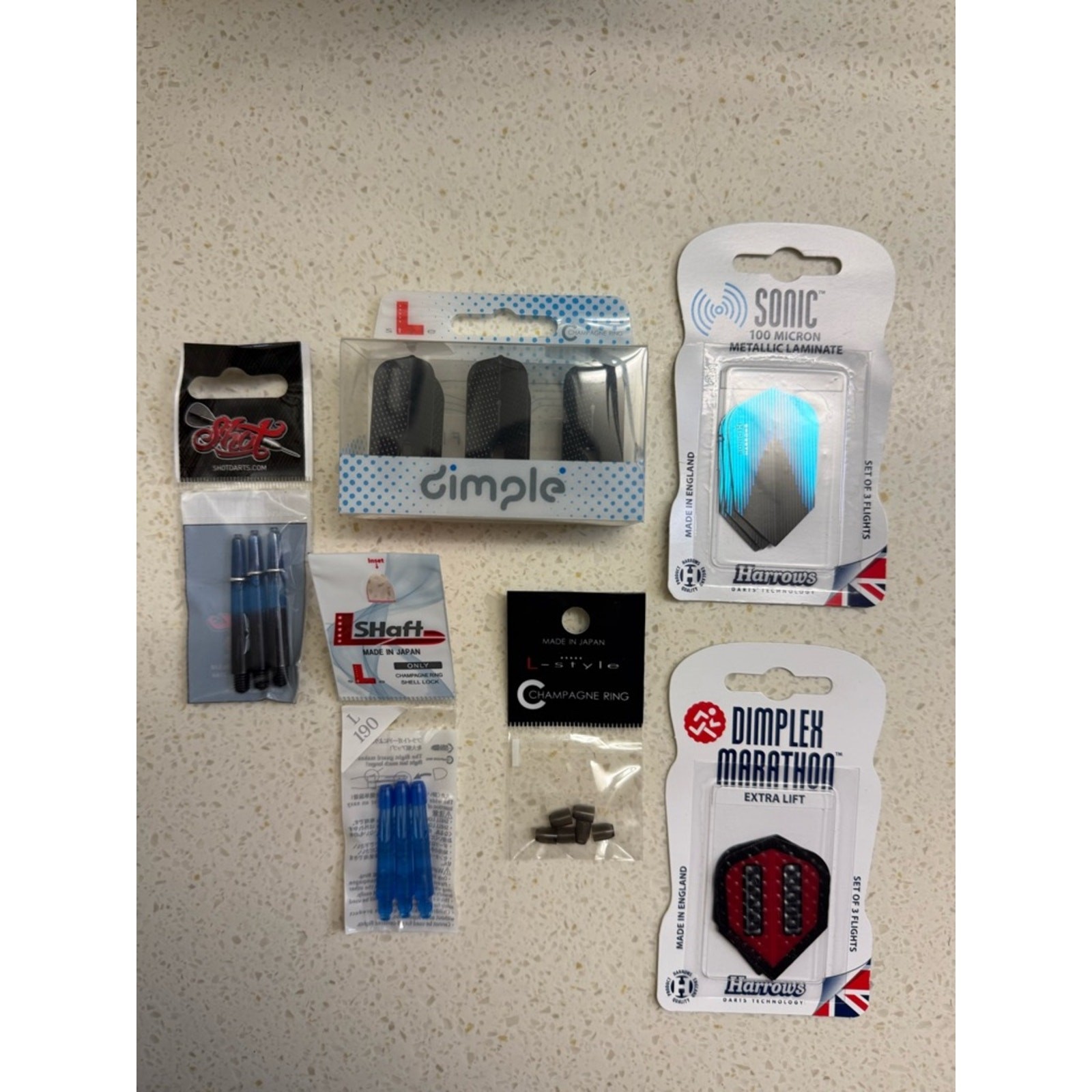 Random Darts Supplies (Harrows, L Shaft, Dimplex Marathon)
