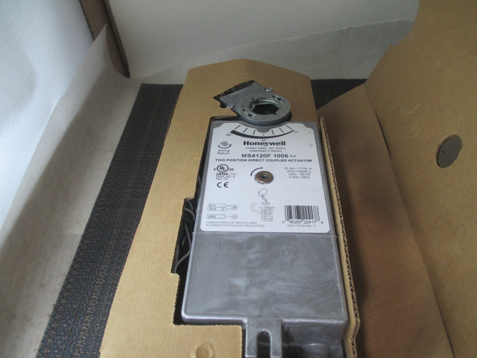 Honeywell MS4120F1006 Actuator NEW!