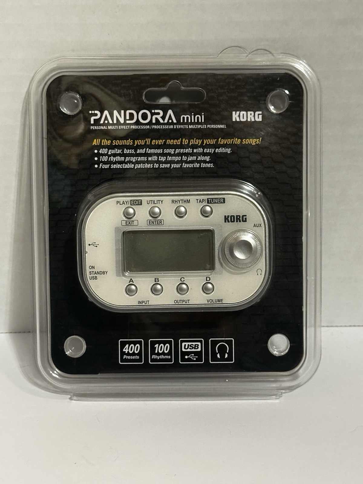 ✅ Korg Pandora Mini Personal Multi Guitar Effect Processor W/ Packaging
