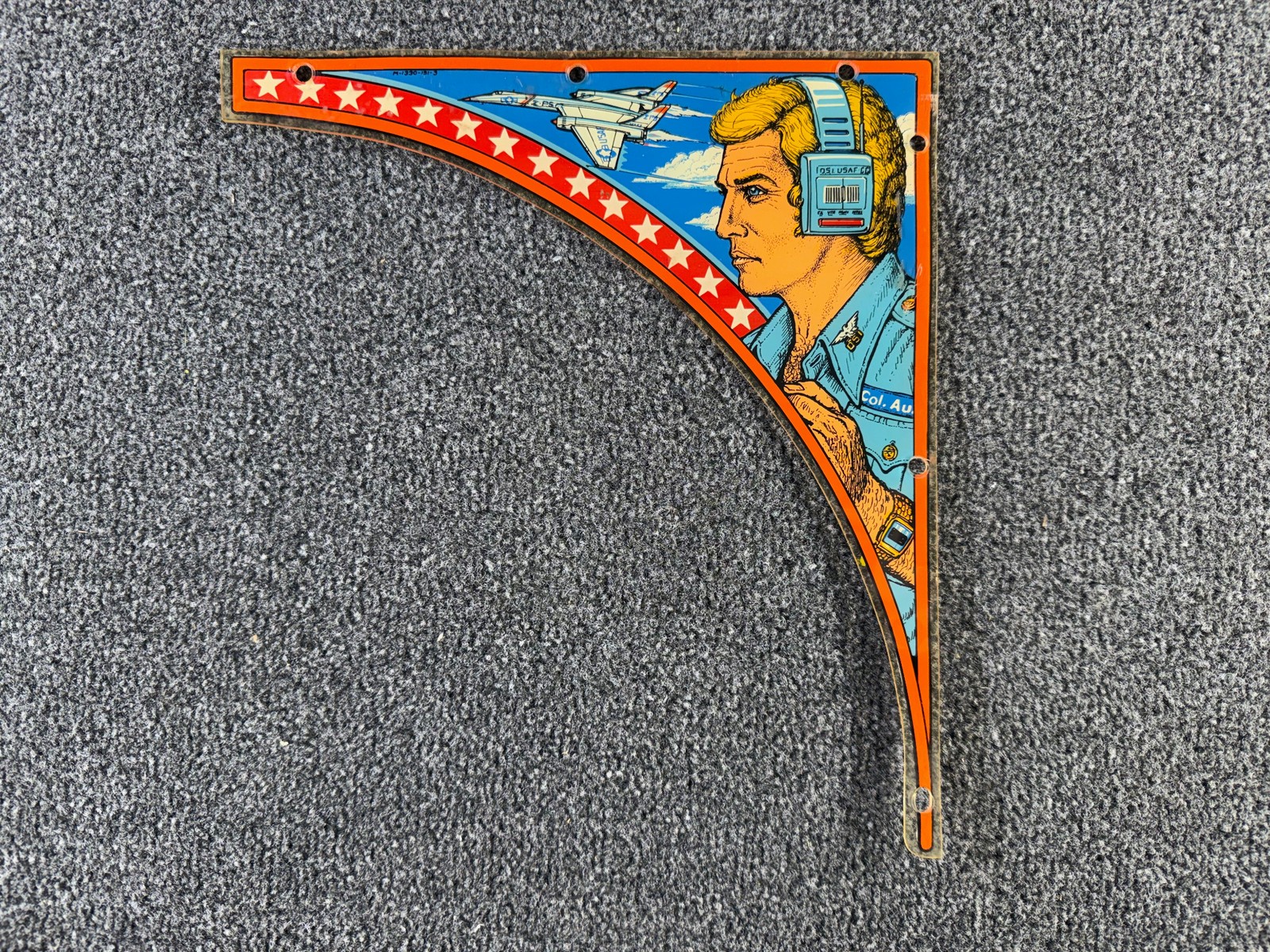 Bally Six Million Dollar Man Pinball Machine Playfield Plastic M-1330-151-3 ORIG