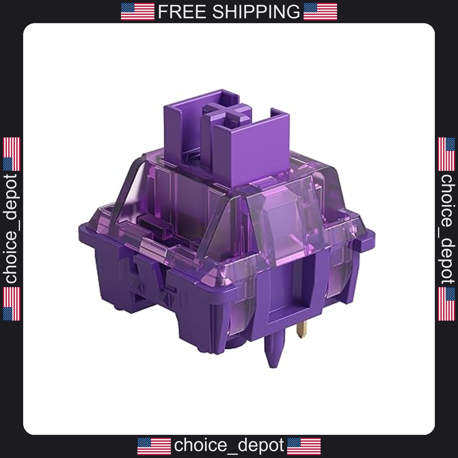 45 Tactile Mechanical Keyboard Switches with Dustproof Stem for Gaming