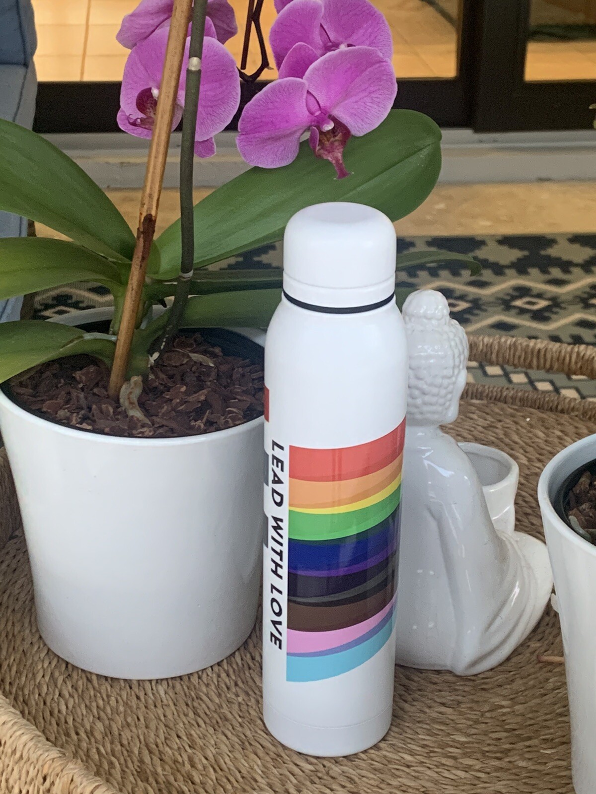 Peloton Pride United Lead With Love Silo H2Go Stainless Steel Bottle 16.9 oz