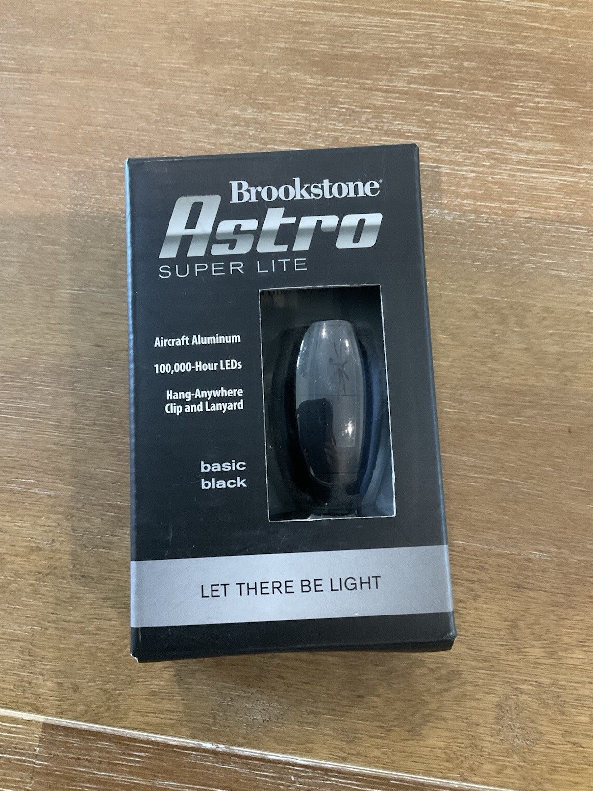 Brookstone Astro SuperLite Basic Black LED Light New In Box
