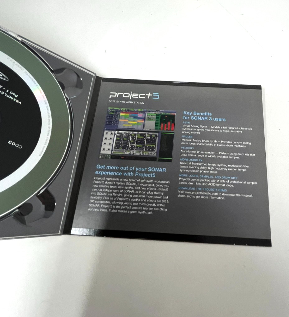 CAKEWALK SONAR3 PRODUCER Edition 3 Disk Set