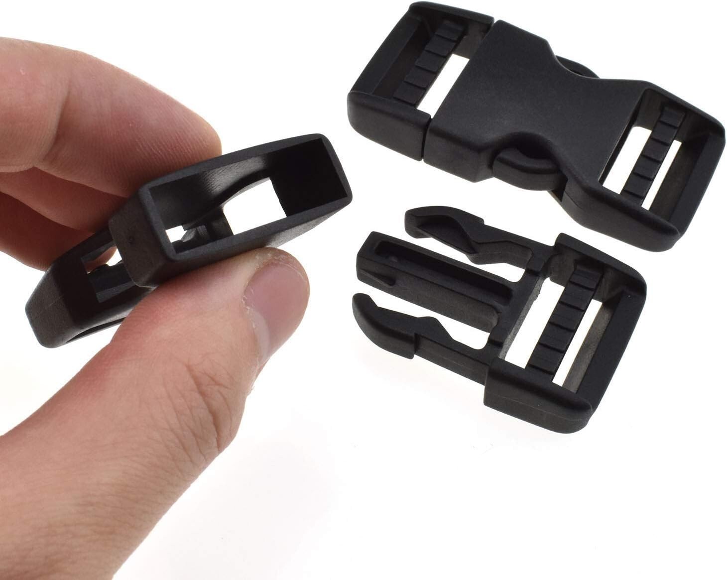 6 Set for Nylon Webbing Strap 1" Quick Side Release Plastic Buckles Clip Buckles