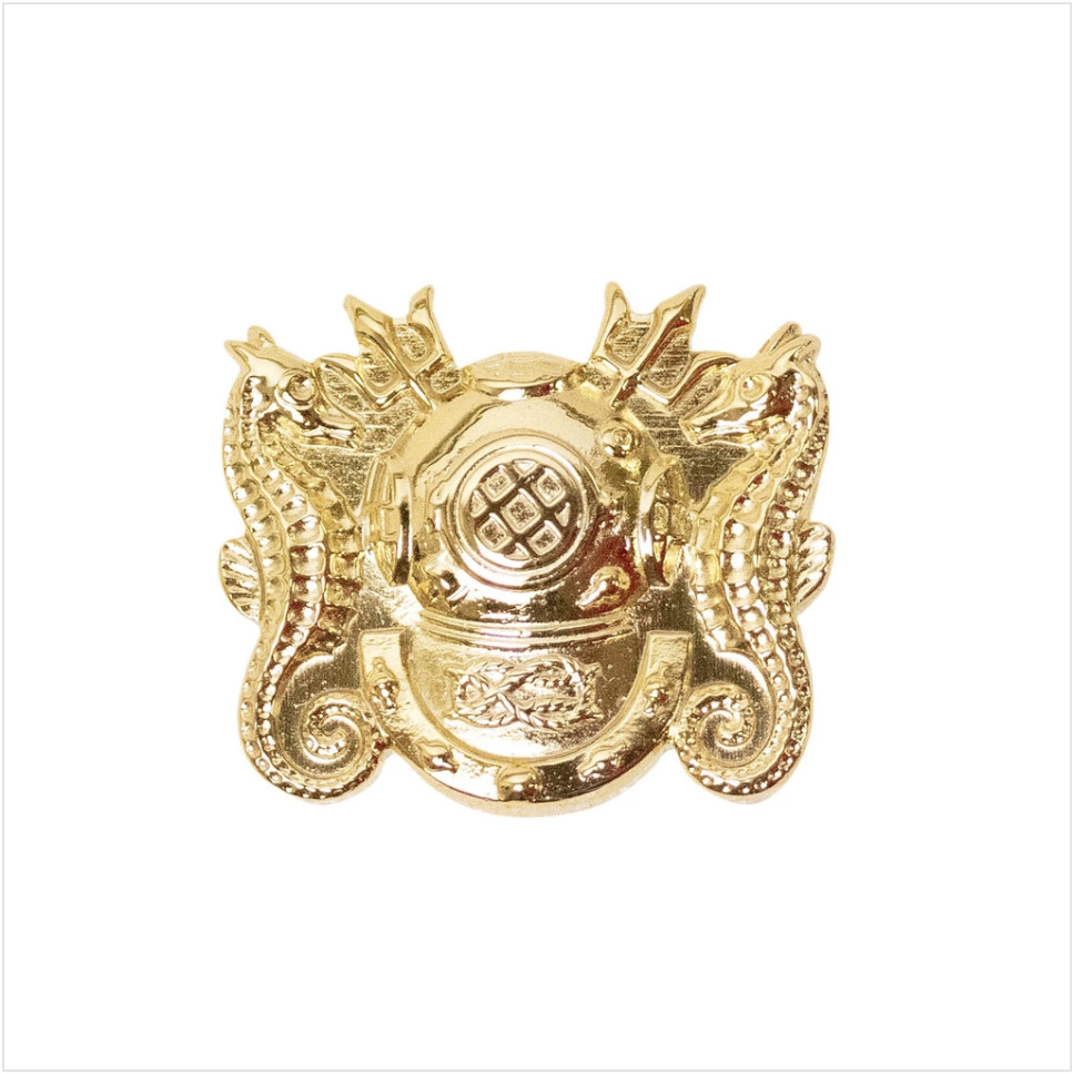 GENUINE U.S. NAVY COLLAR DEVICE: DIVING OFFICER