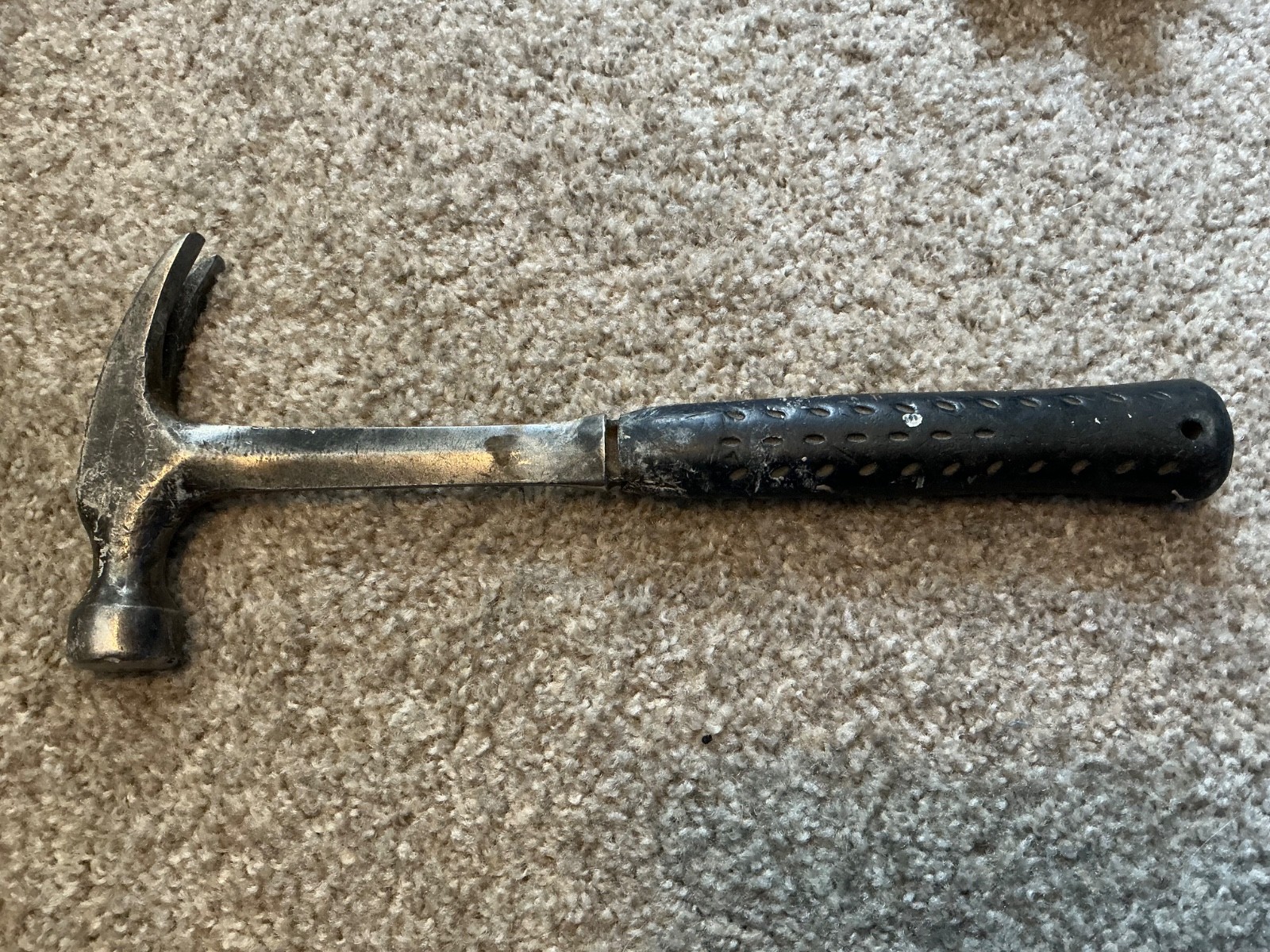 Vintage Great Neck Hammer 14 Inch Tool Black Grip Silver Color