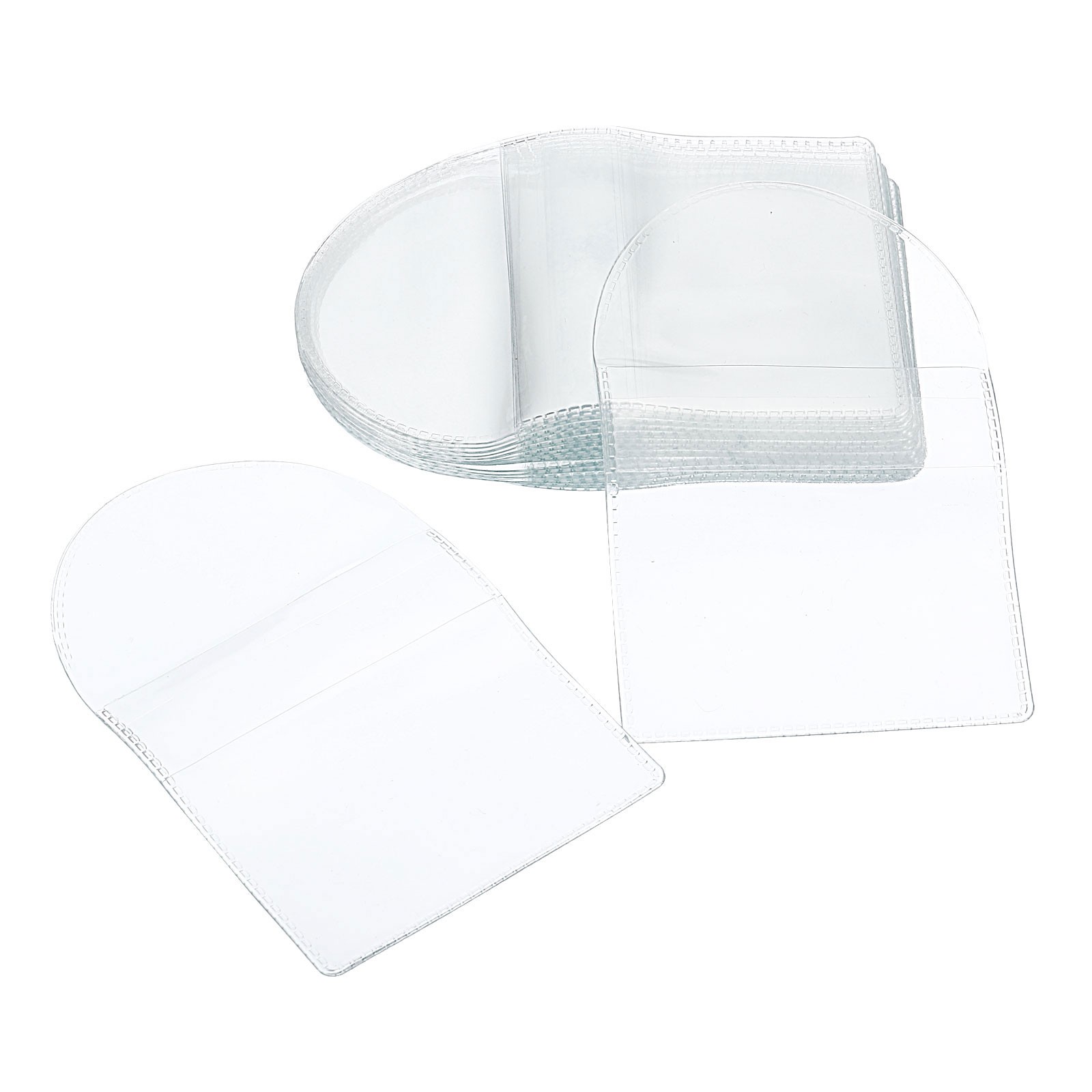 50Pcs Pocket Coin Sleeves Holders, Plastic Pocket Coin Flips (Clear, 2.6 x 2.6″)