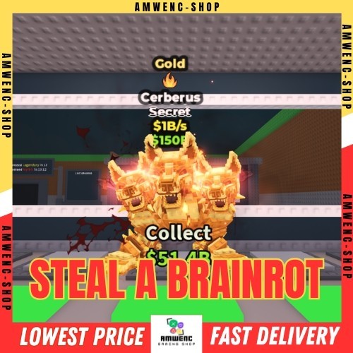 Steal A Brainrot - Cerberus 1B/s Random Mutation/Traits Or Normal