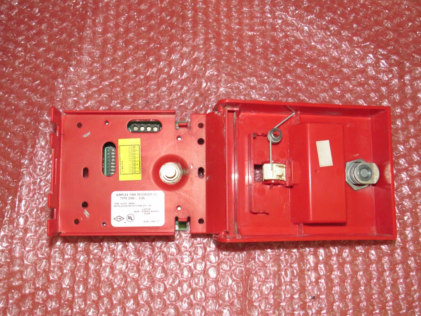 SIMPLEX 2099-9795 ADDRESSABLE SINGLE ACTION MANUAL PULL STATION