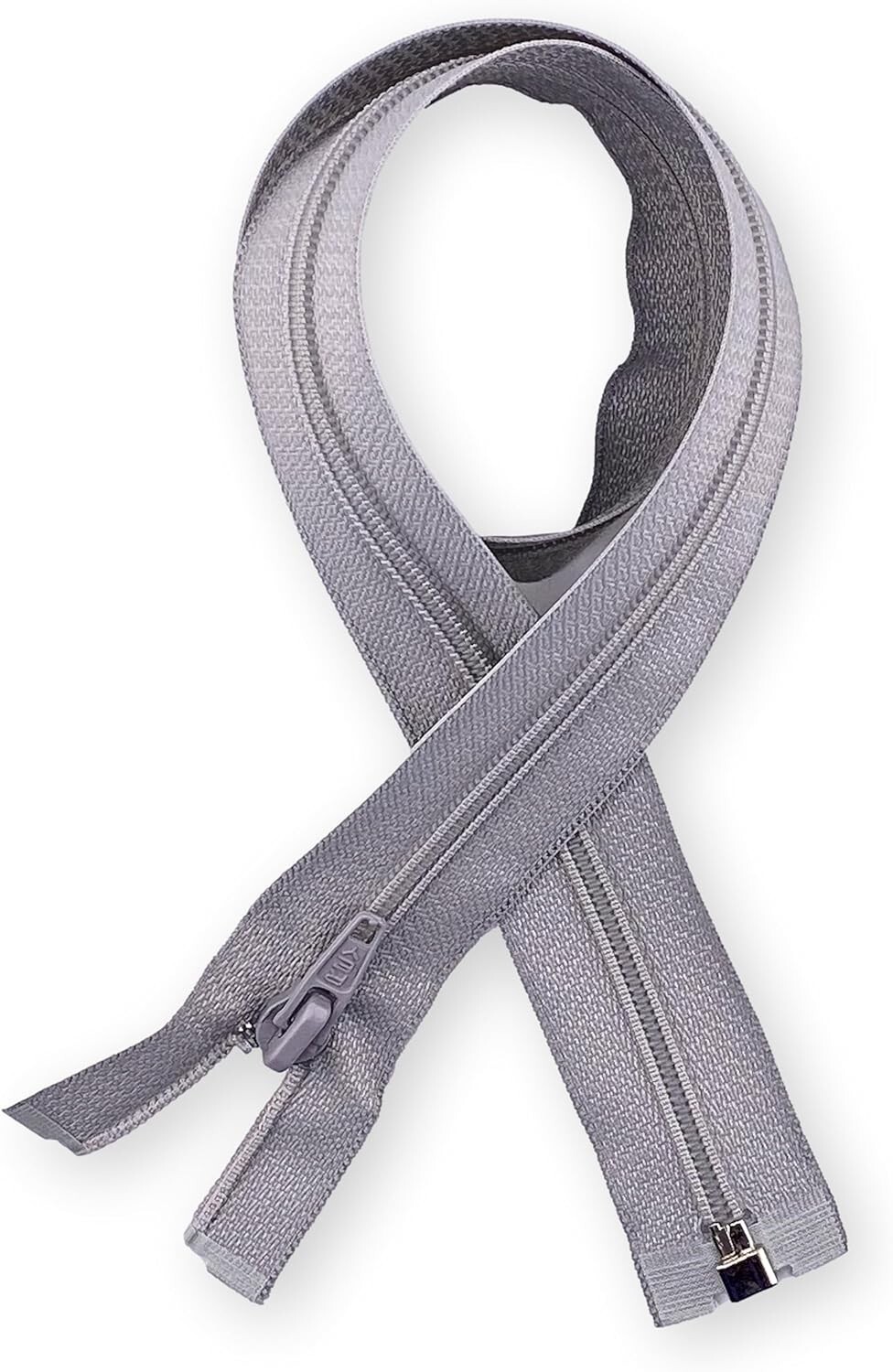 Rey SP60-804 Nylon Zippers (Pack of 25), Grey Heather Color (804), 23.62" Long