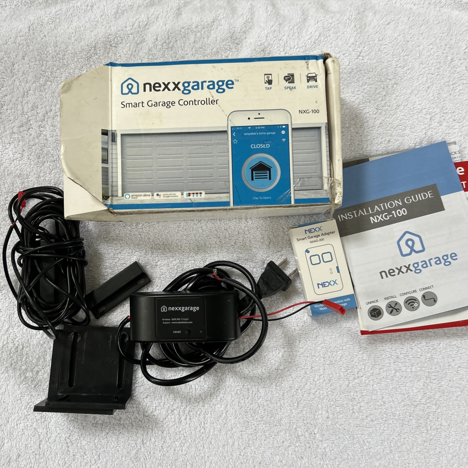 Nexx Garage Smart Garage Controller NXG-100 Remote Control Black New