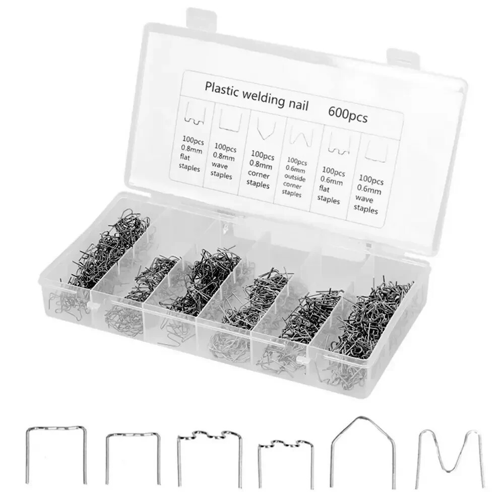 600pcs set Welding Studs Bumper Machine Plastic Nail Standard inner corner