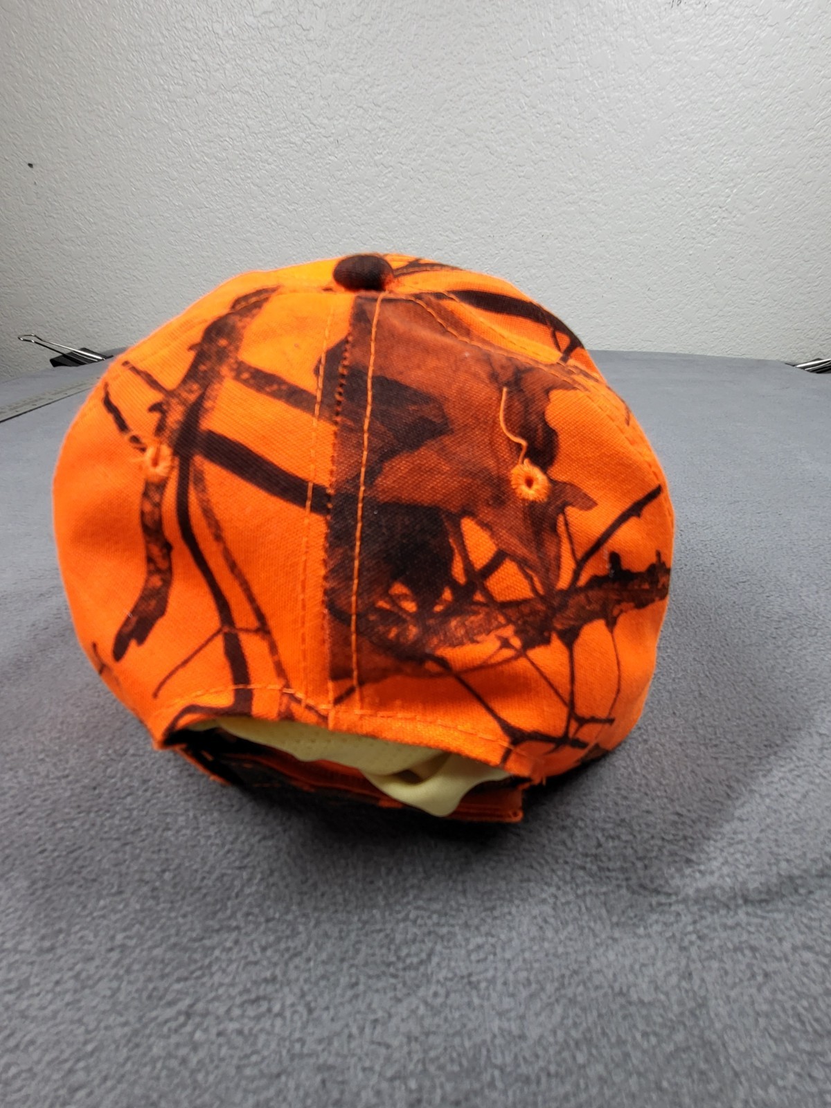 ​Remington Hat Mossy Oak Break-Up Blaze Orange Camo Hunting Cap Adjustable