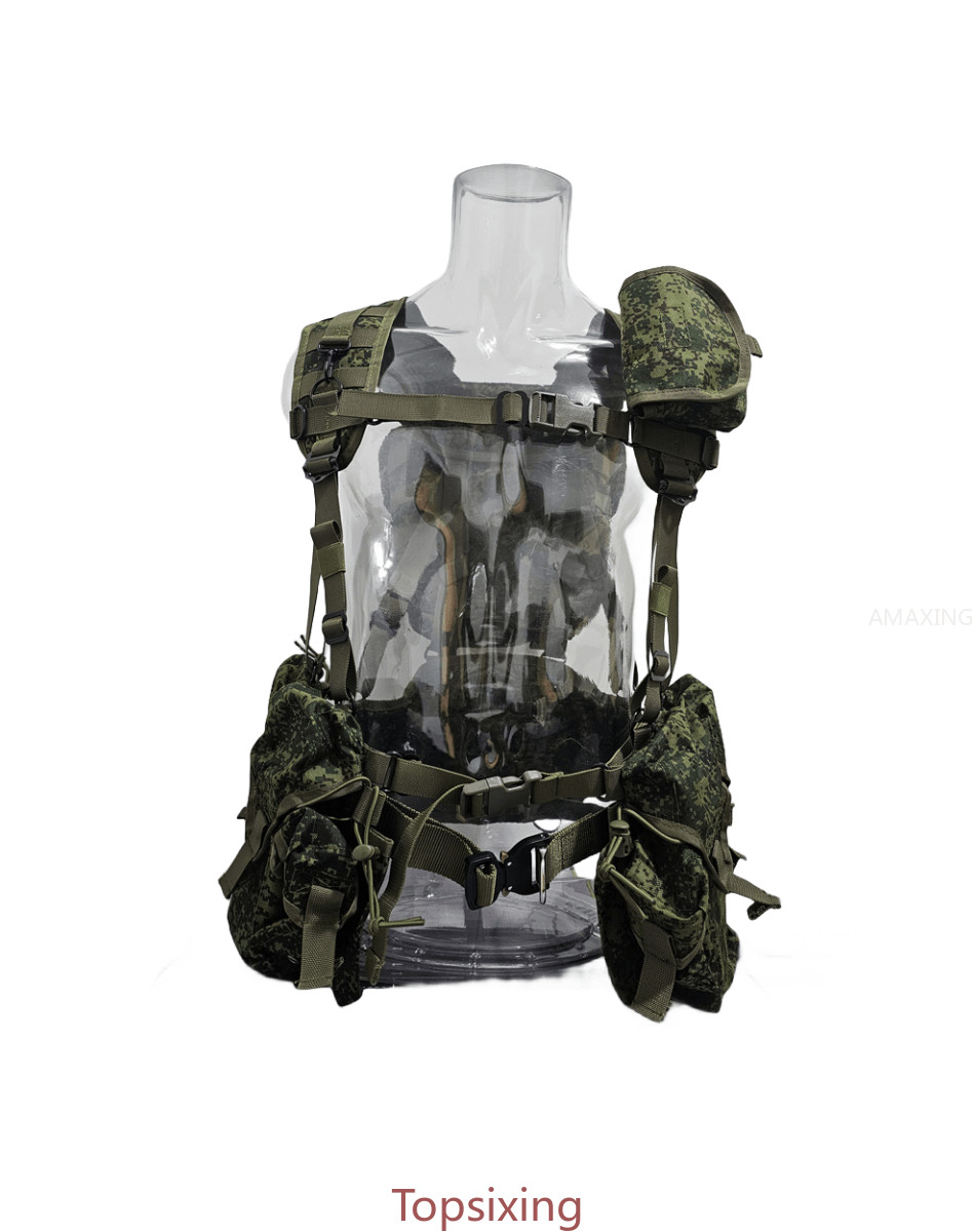 Russian SMERSH M1 Tactical Vest MOLLE Chest Rig CAMO 7.62 5.56 Tactical Pocket