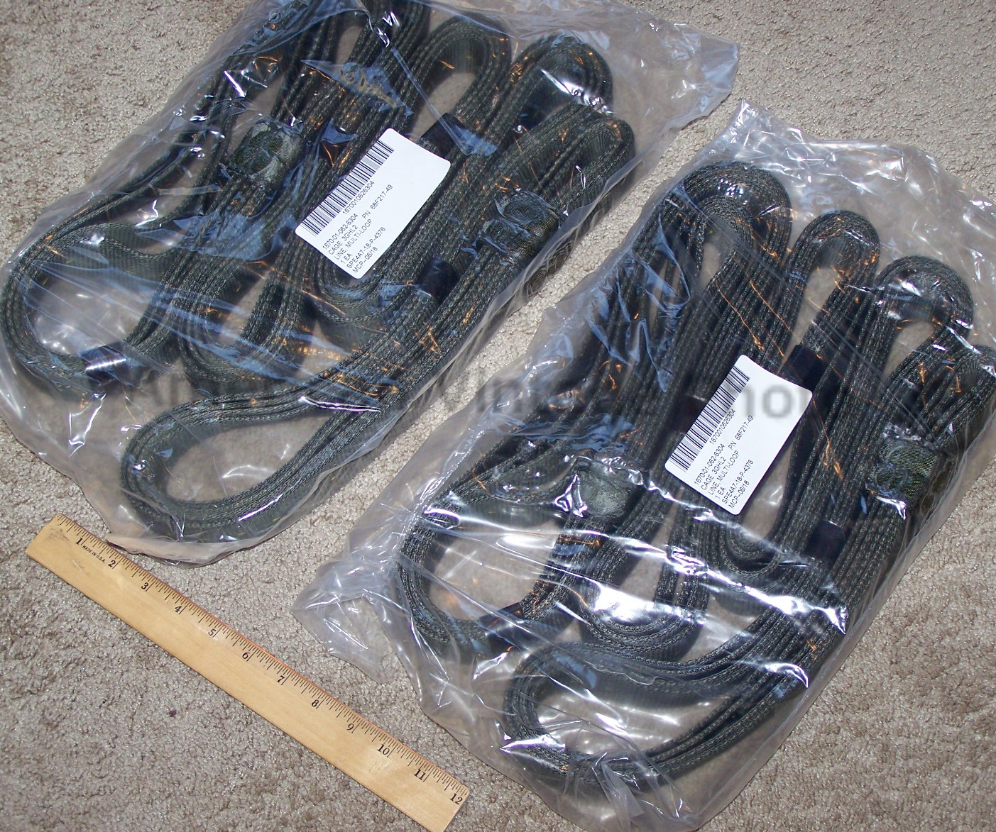 2 MILITARY TOW STRAP MULTILOOP 4x4 f JEEP TRUCK TRAILER CARGO ATV SLING