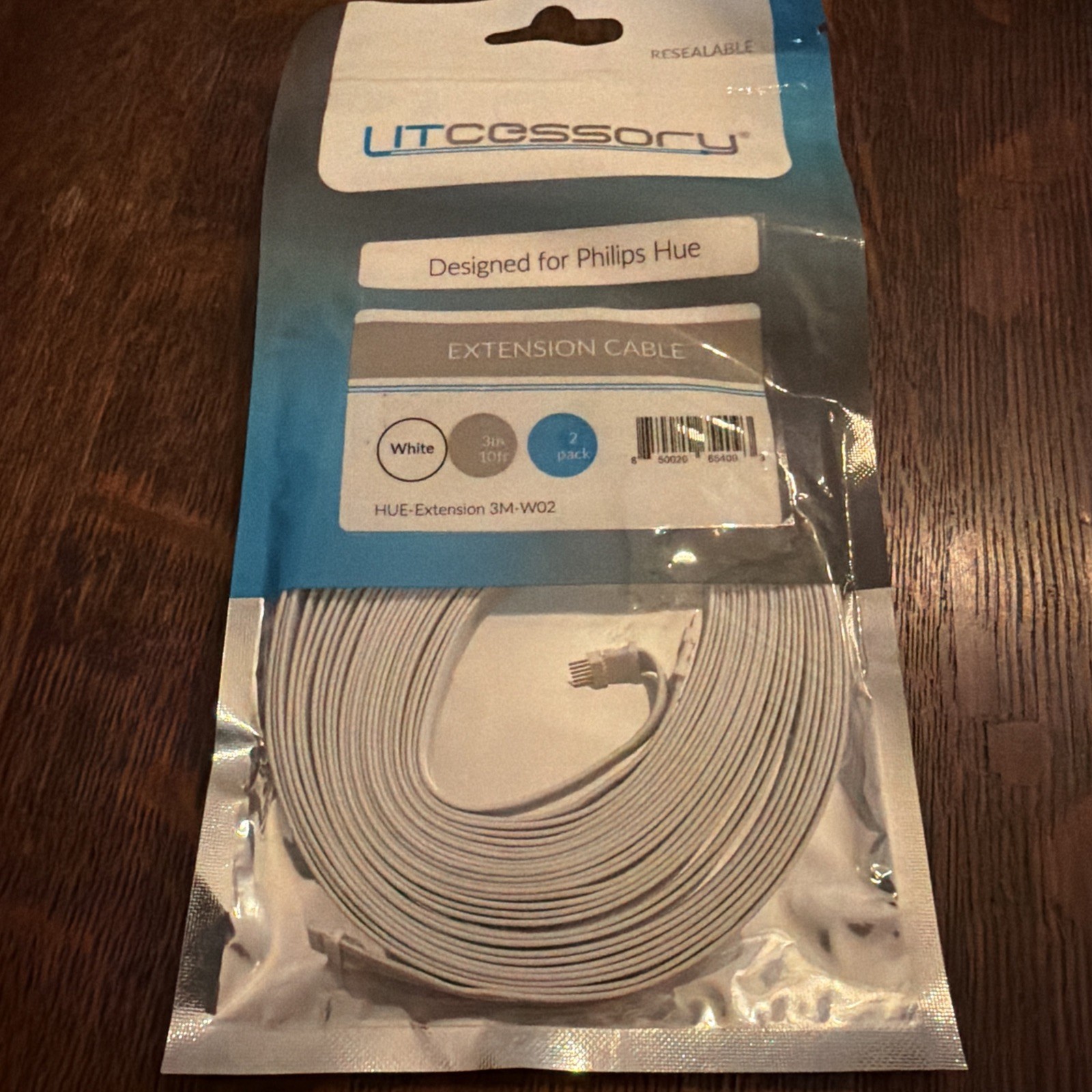 Litcessory Extension Cable 3m 2-Pack for Philips Hue Lightstrip Plus New