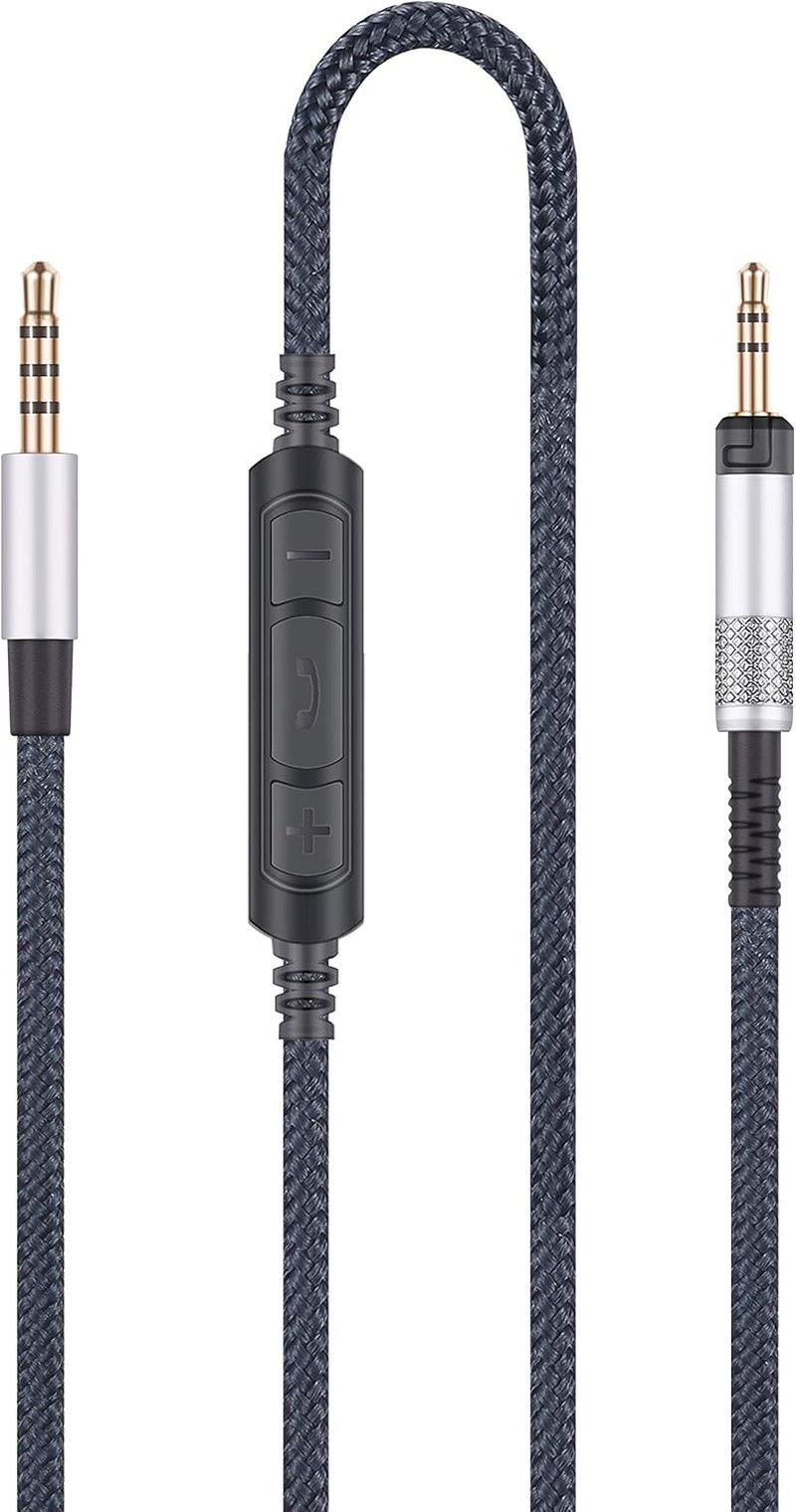 Audio Replacement Cable with In-Line Mic Remote Volume Control Compatible with S