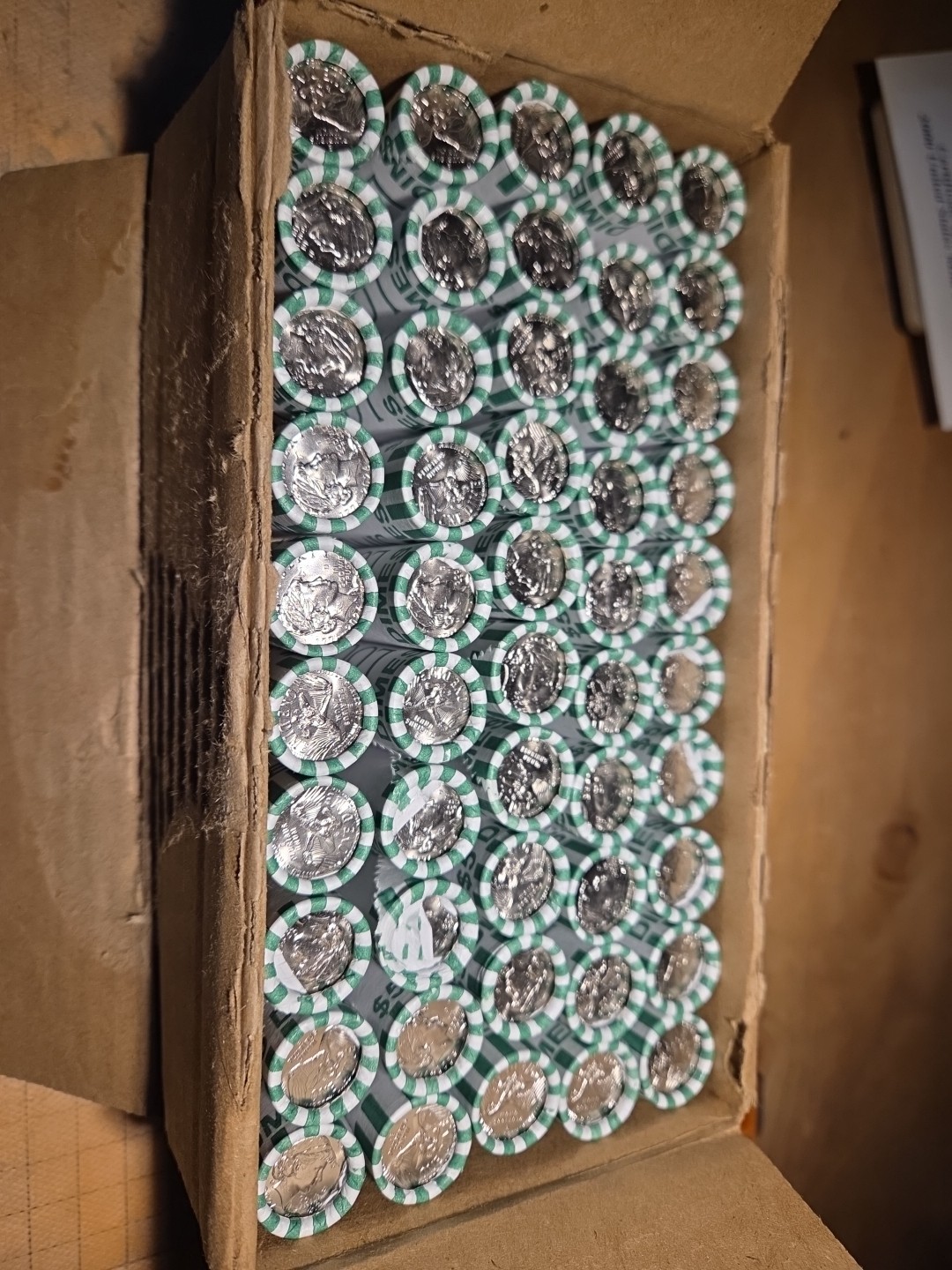 1776-2026 Semi Q Dimes D mint mark  Straight From The Bank 2 rolls
