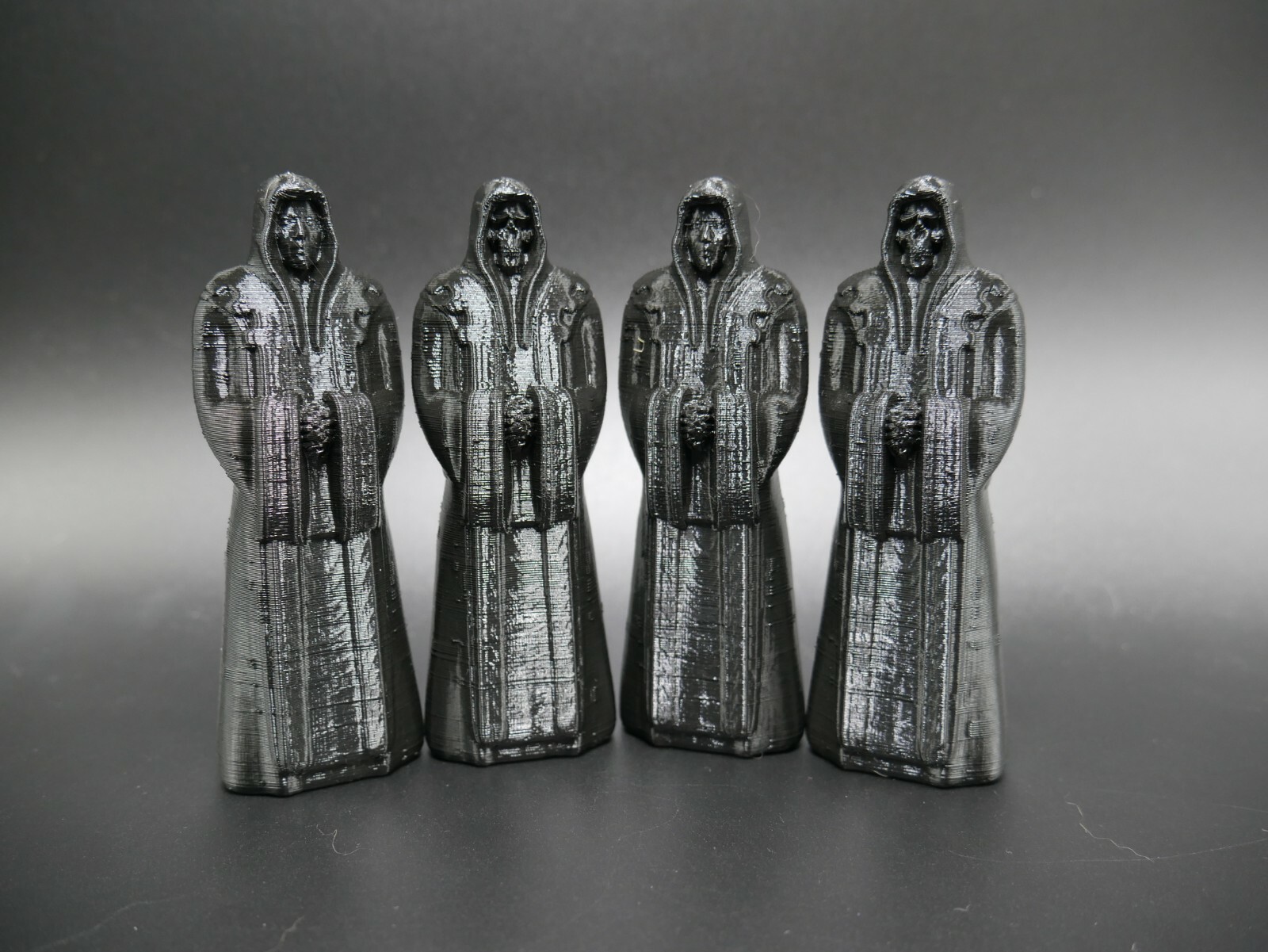 Tabletop Terrain Crypt Dark Priest Statues four total