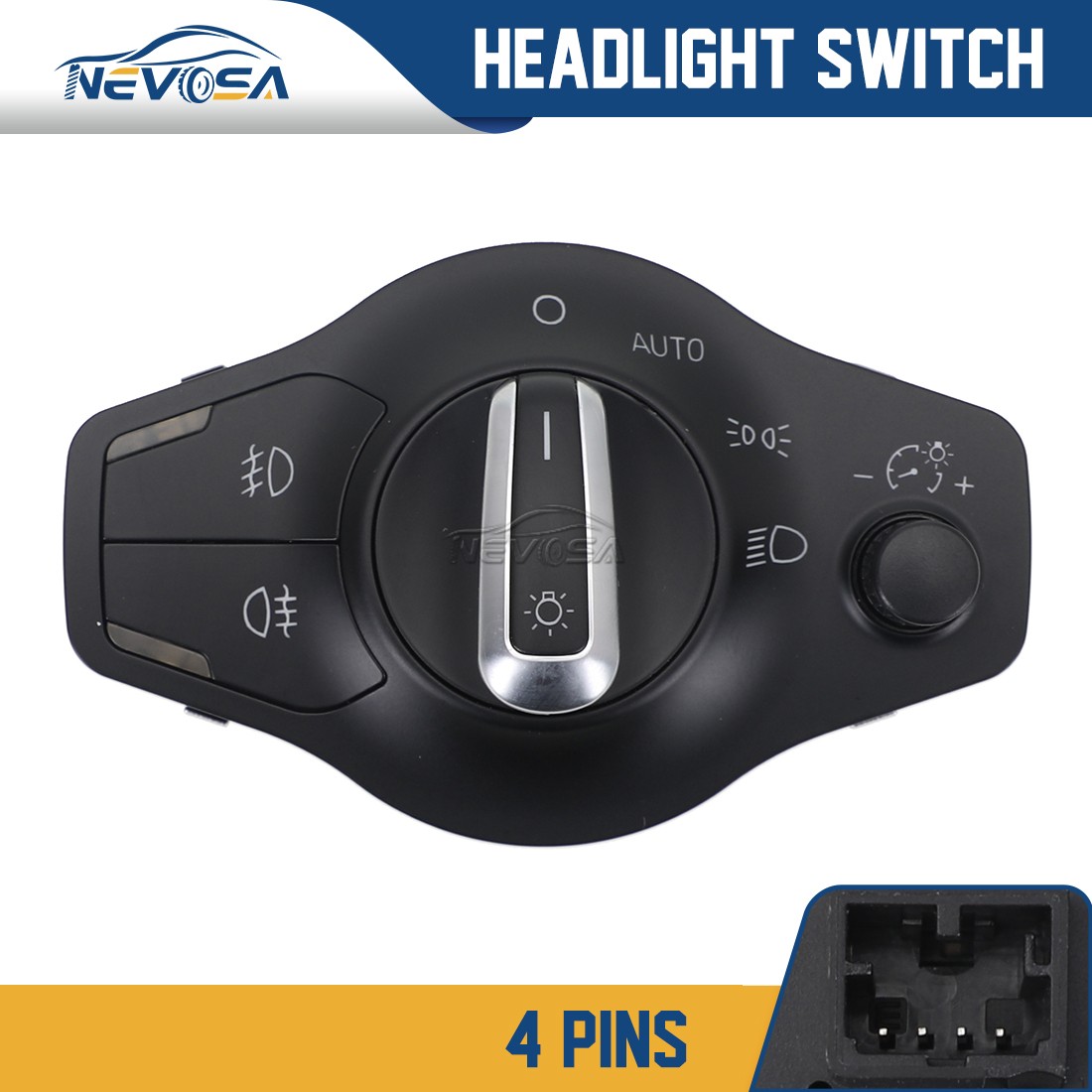 Headlight Control Switch For 2009 2010 2011-2016 Audi Q5 S4 S5 A4 A5 8K0941531AS
