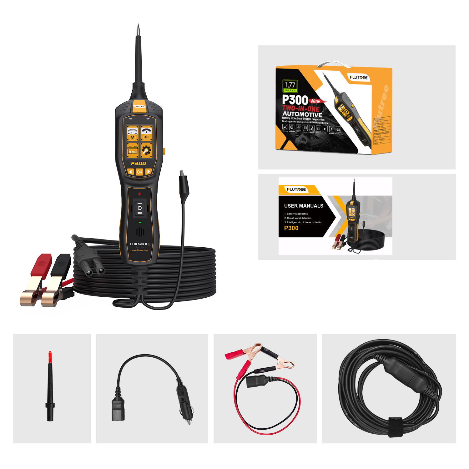 P300 Automotive Power Circuit Probe Tester Breaker Finder Wirer Tracer Tool US