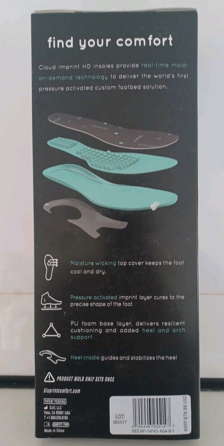 Bluprint Cloud Imprint HD Insole Women 5T-6