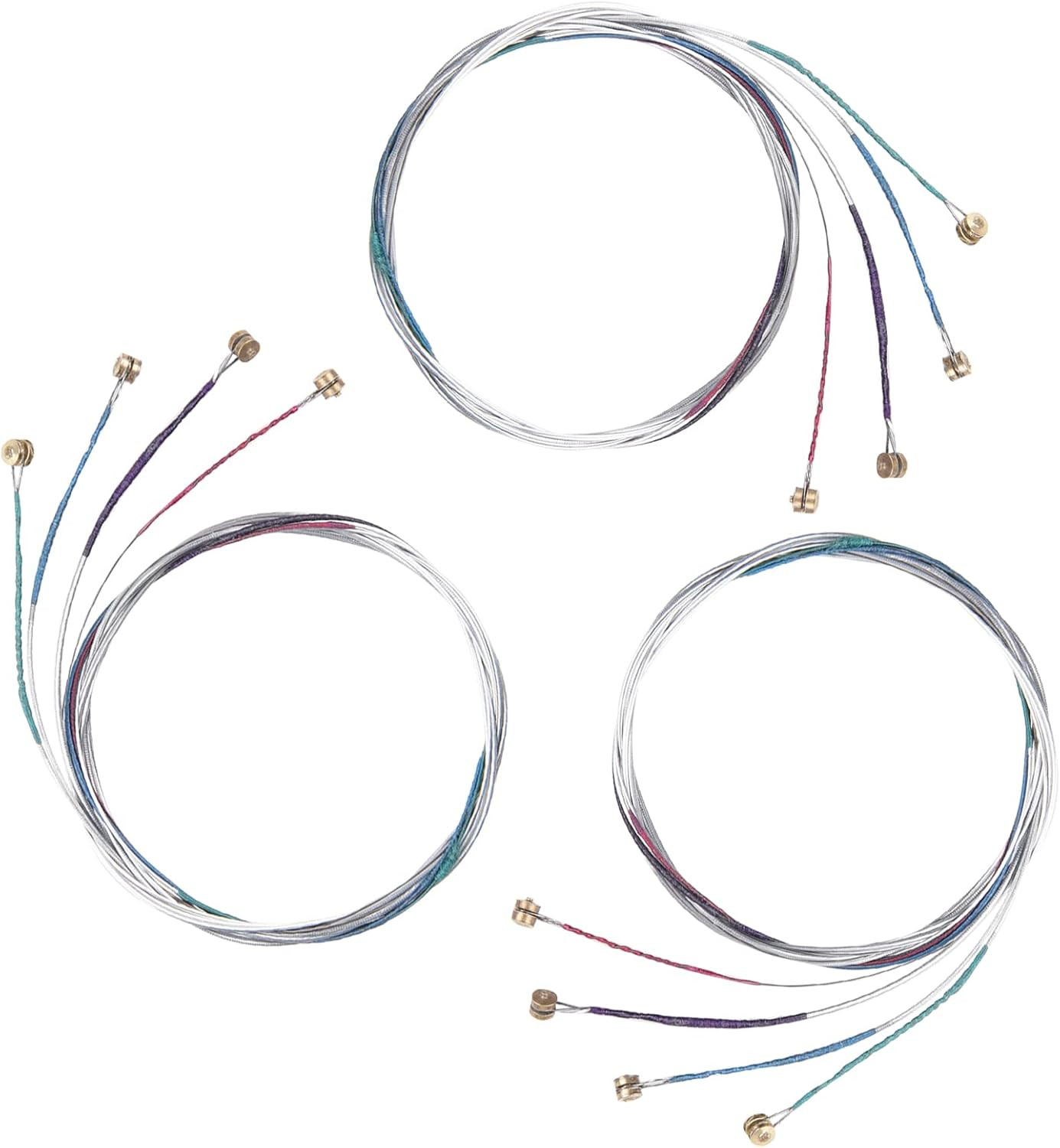 12-Pack Universal Violin Strings 4/4 Full Set Steel Core with Nickel Ball End