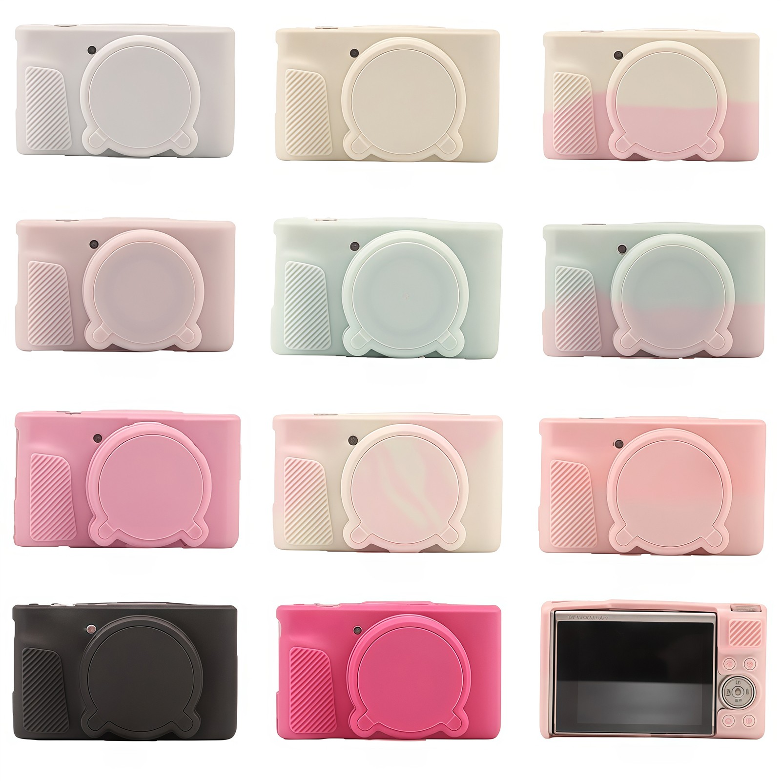 Soft Silicone Cover Camera Protective Case for Canon PowerShot SX730 HS/SX740 HS