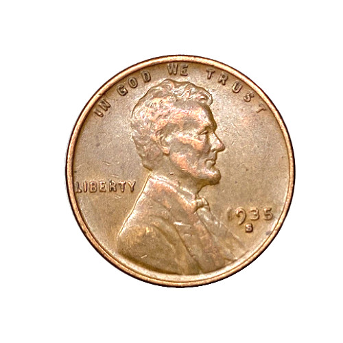 1935-S Lincoln Wheat Penny Cent - G/VG Good or Better Very Nice