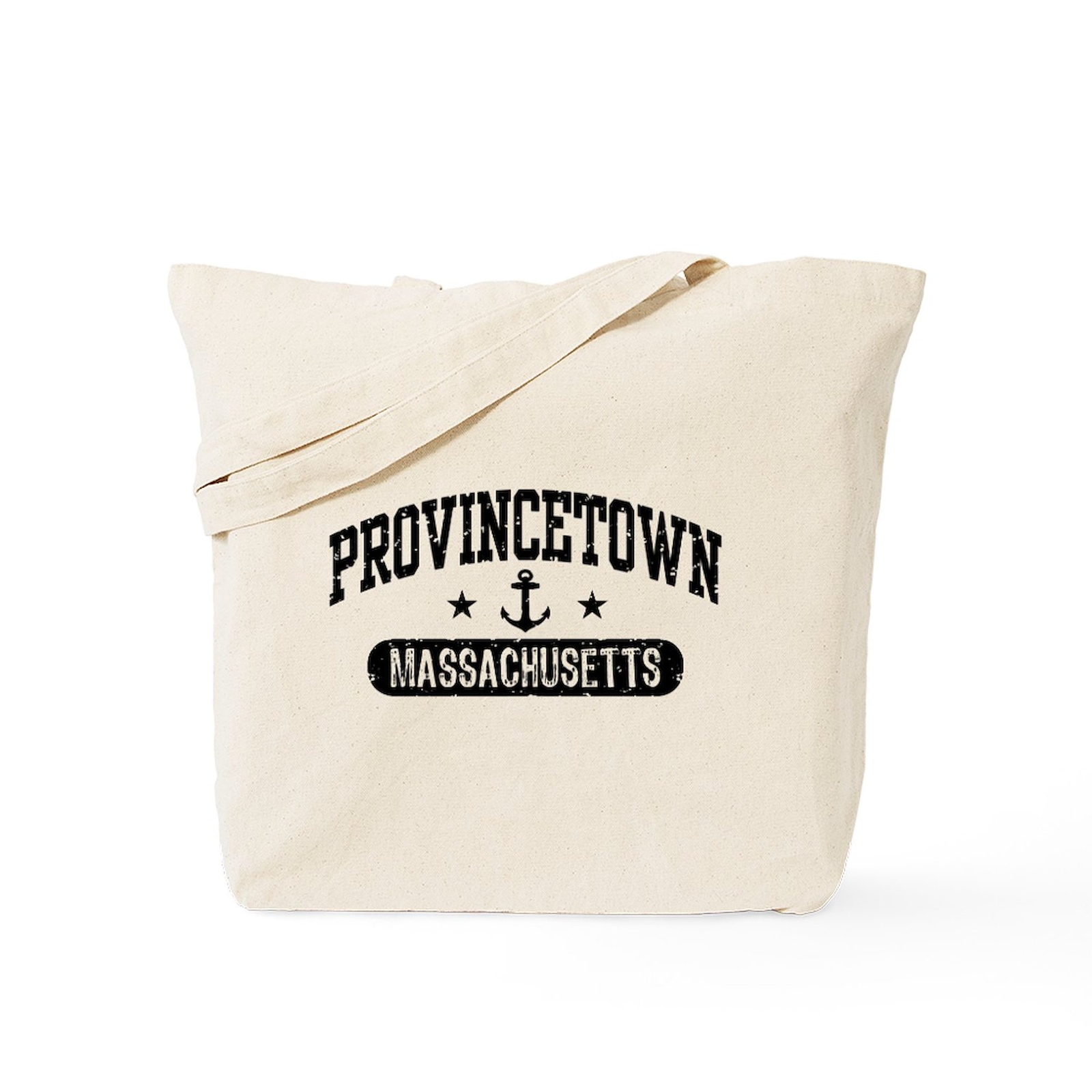 CafePress Provincetown Natural Canvas Tote Bag, Cloth Shopping Bag (567748912)