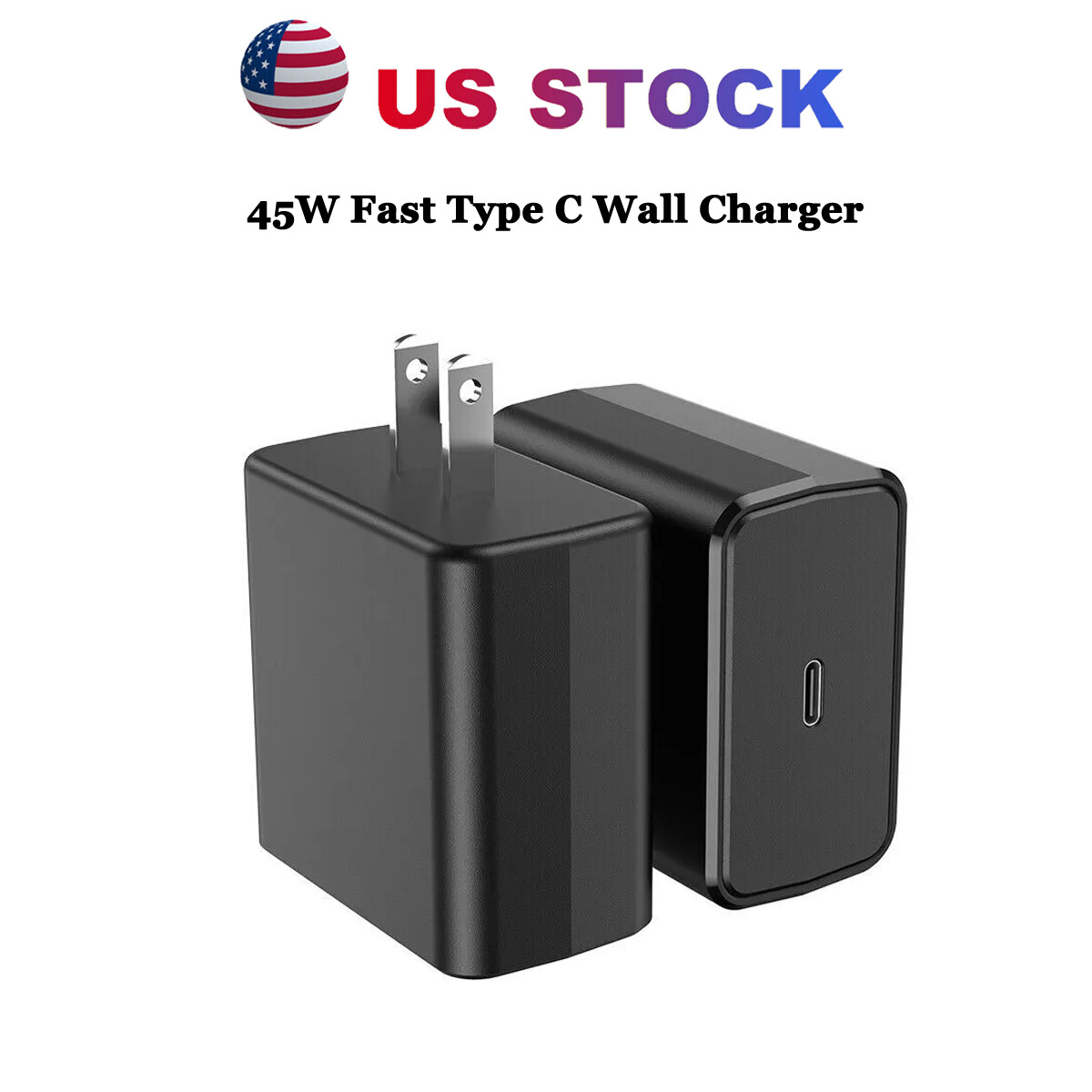 Universal Charger Adapter 45W Super Fast USB Type C Wall Charger For Samsung S23