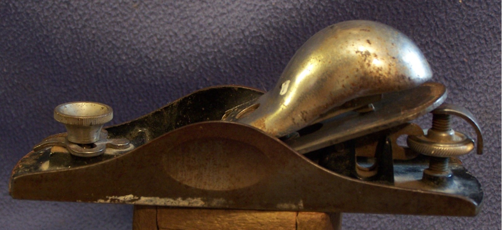 STANLEY No. 19 early Sweetheart iron Knuckle Joint Block Plane larger size