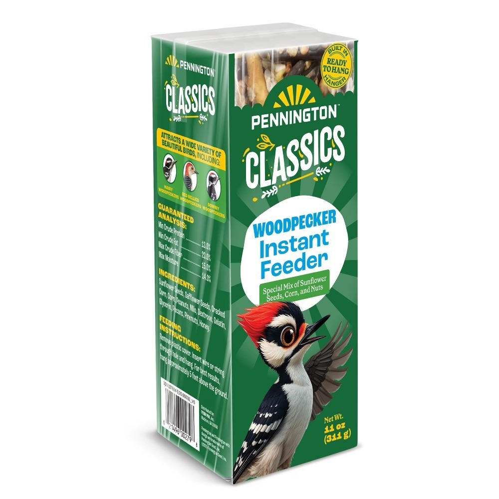(2 pack) Classics Woodpecker Bar Instant Feeder 11 ounce