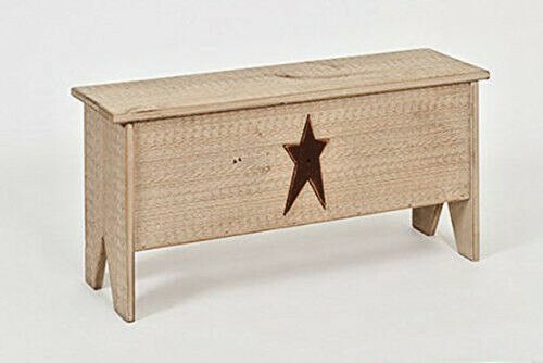 Farmhouse Wooden Treasure Chest - Amish Made in USA - 3 Sizes