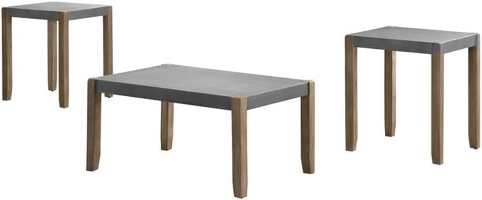Newport Living Room Set, Concrete Gray