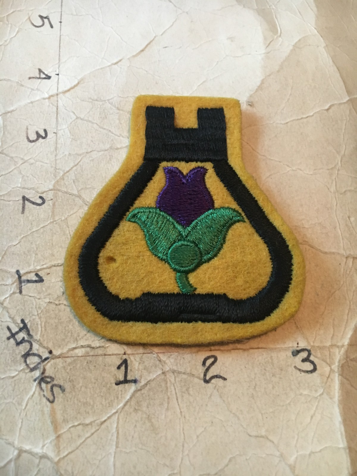 Vintage US Army 21st Cavalry Division c/e wool patch 9/22/25 no glow variant 2