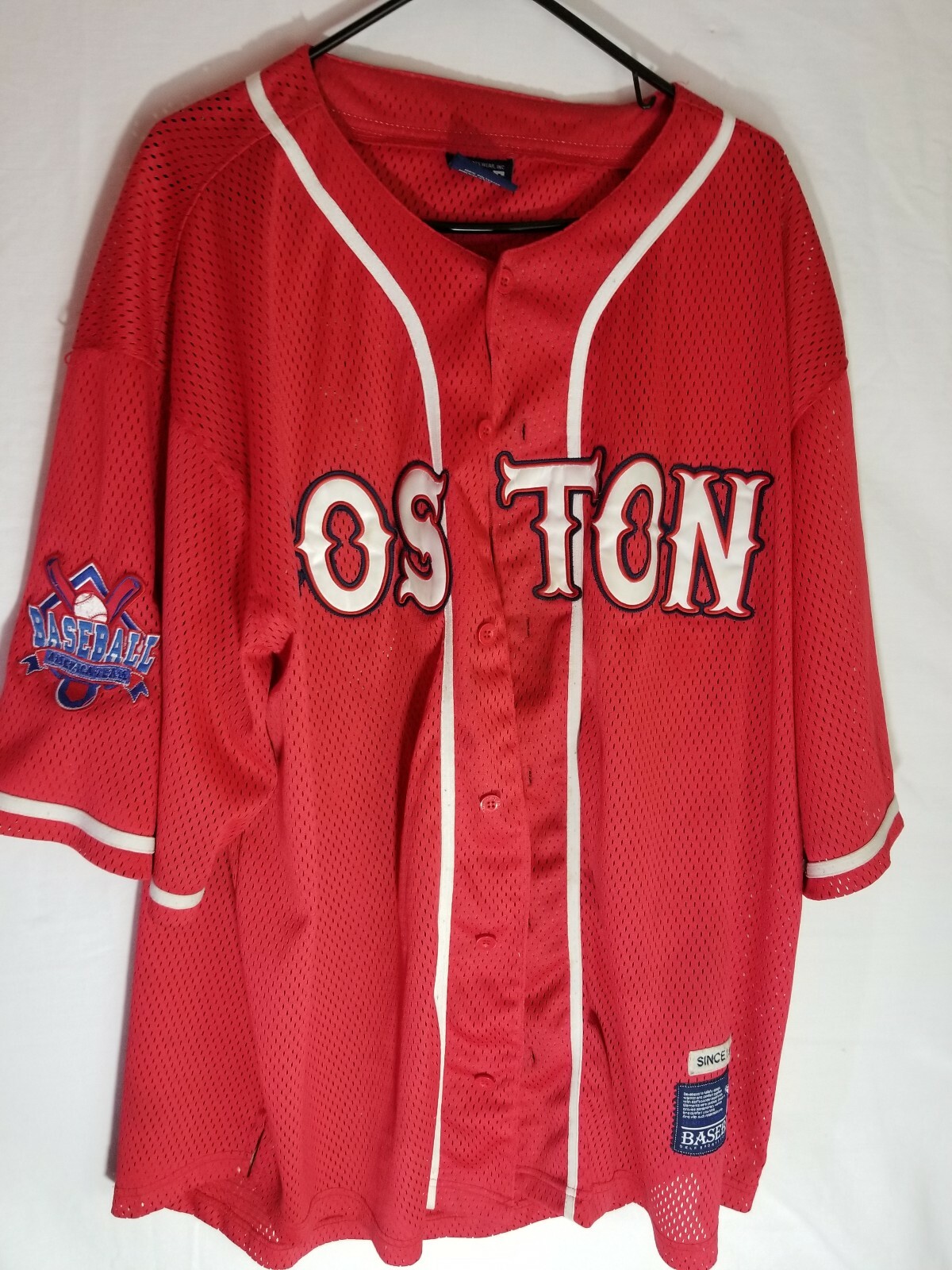 Delf Sport “38” Boston Baseball Red Jersey Vintage Sz 2XXL