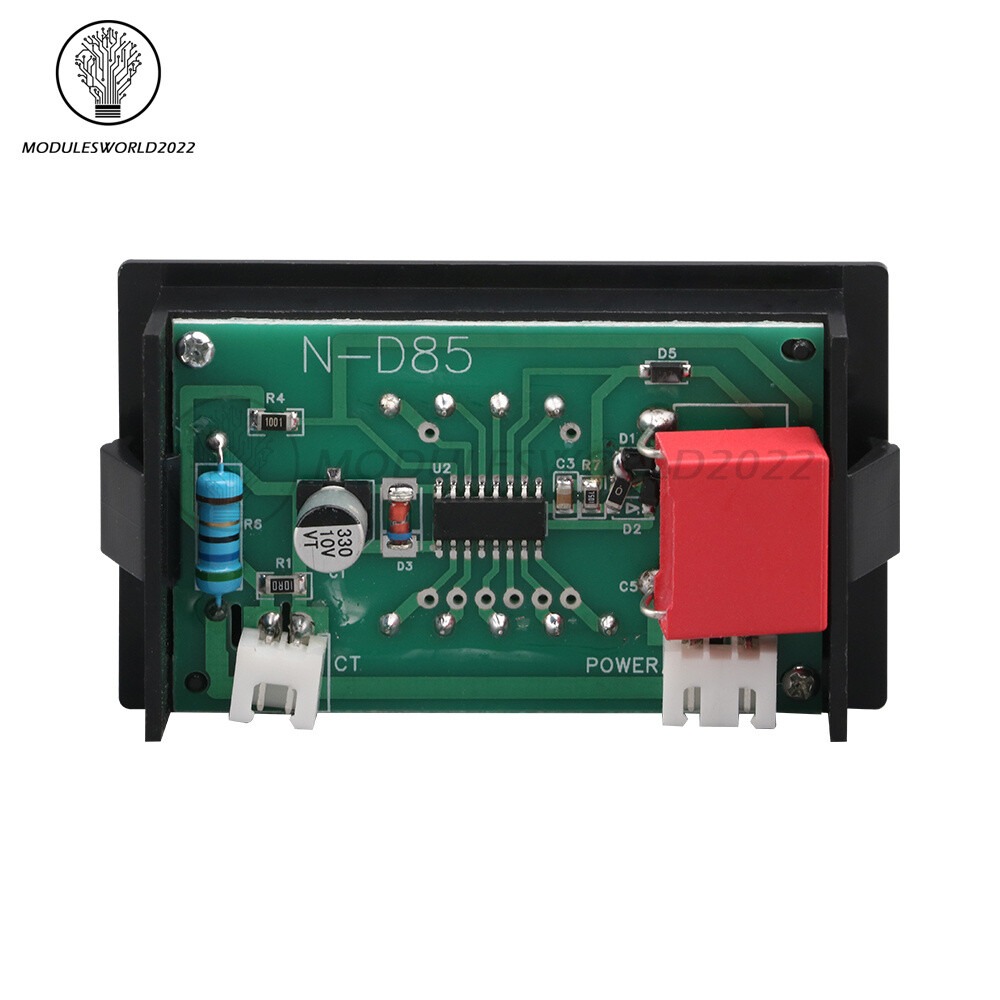 AC60-500V 100A Dual Display Voltage Current Meter Voltmeter Ammeter Single Phase