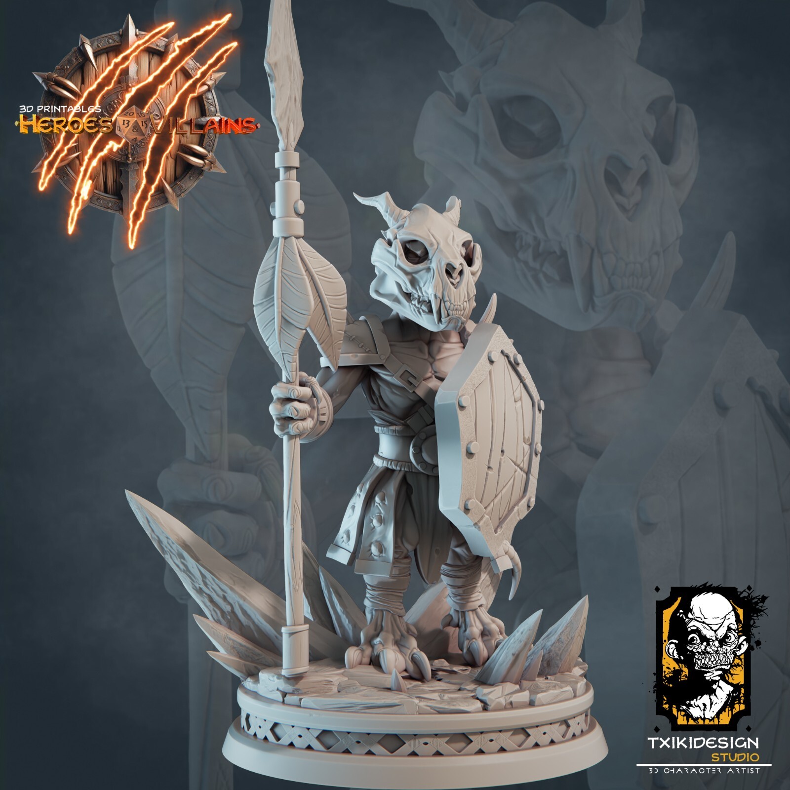 Dungeons and Dragons - Playable Character - Kobold Drez Fighter, Warrior, Guard